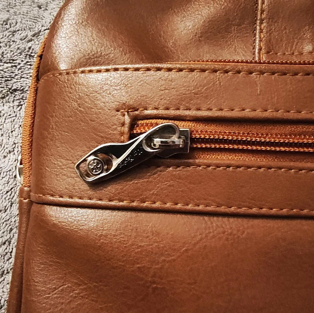 MyChoice Cognac Brown Mens Crossbody Bag For Laptop /Tablet Handle And Strap